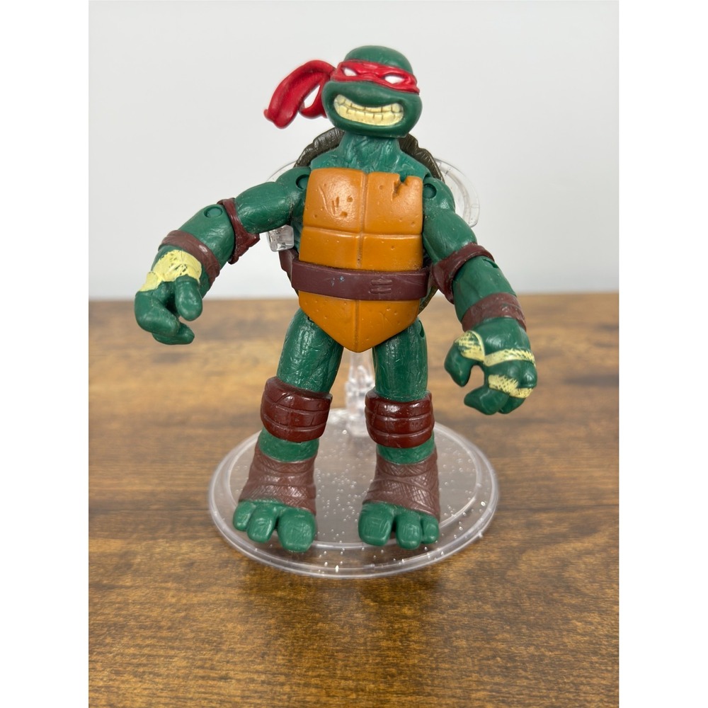 Vintage 2002 TMNT Raphael‎ Action Figure Playmates Toys Red Bandana Ninja Turtle